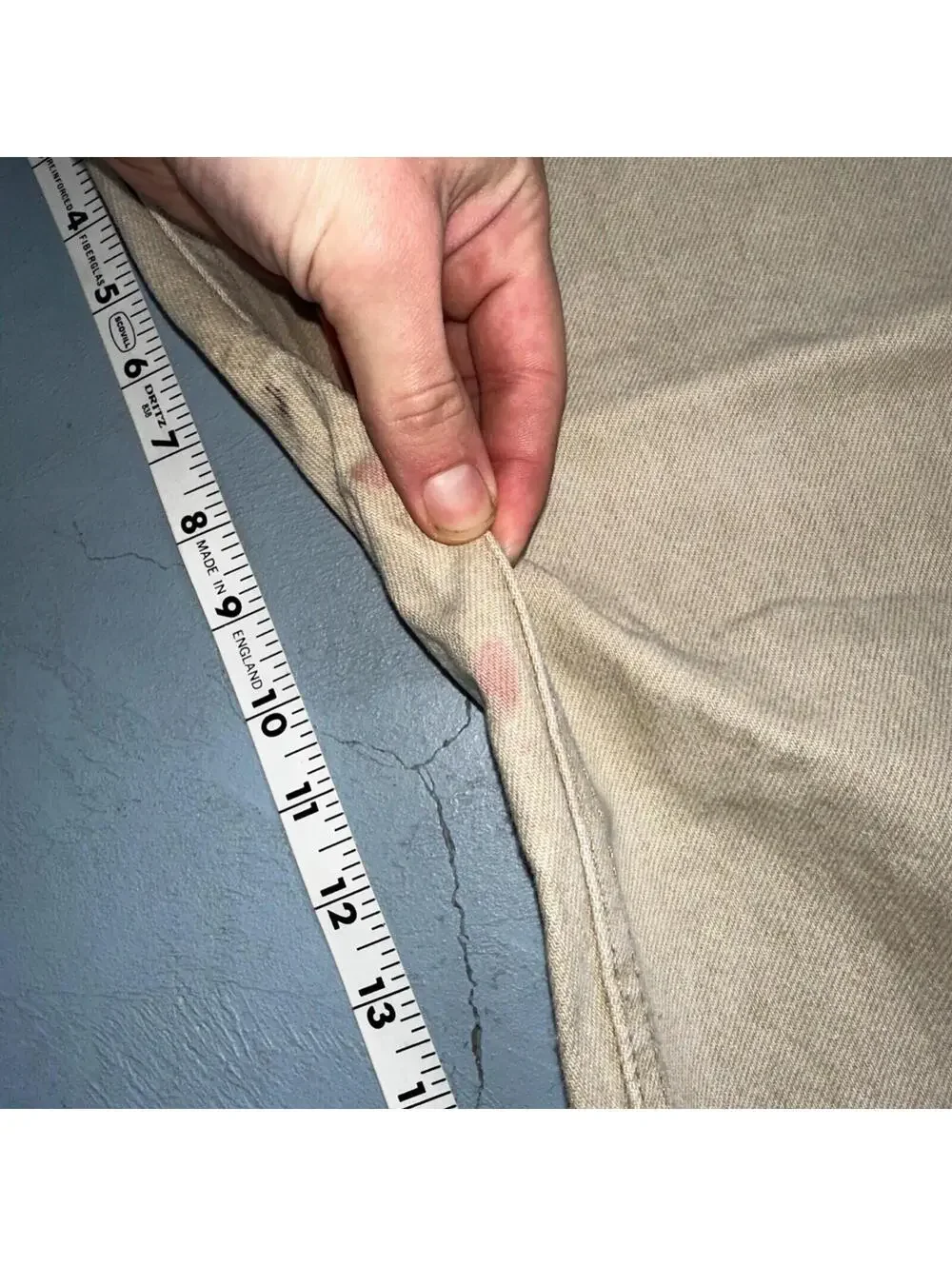 Levis 550 Vintage 90s USA Orange Tab Relaxed Tapered Leg Beige Tan Jeans 38x30